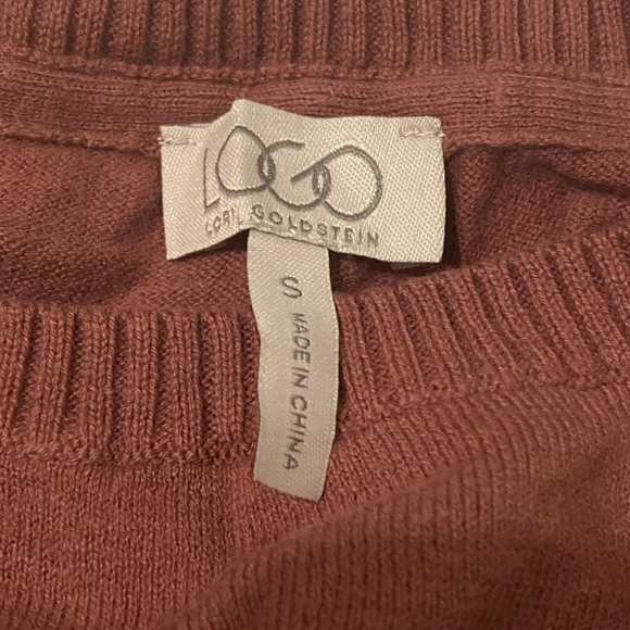 Logo By Lori Goldstein Women's Small S Lace Trim Cashmere Blend Knit Sweater EUC - Picture 9 of 10